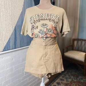 Wild Fable NWOT Khaki Skort with Front Skirt Panel